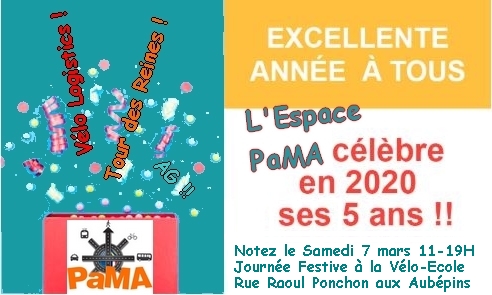 Bonne année! L'Espace PaMA a 5 ans!